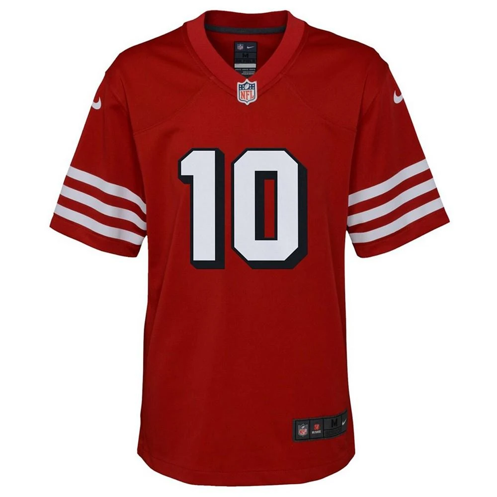 商品NIKE|Youth Boys and Girls Jimmy GaropPolo Shirt Scarlet San Francisco 49ers Alternate Game Jersey,价格¥632,第3张图片详细描述