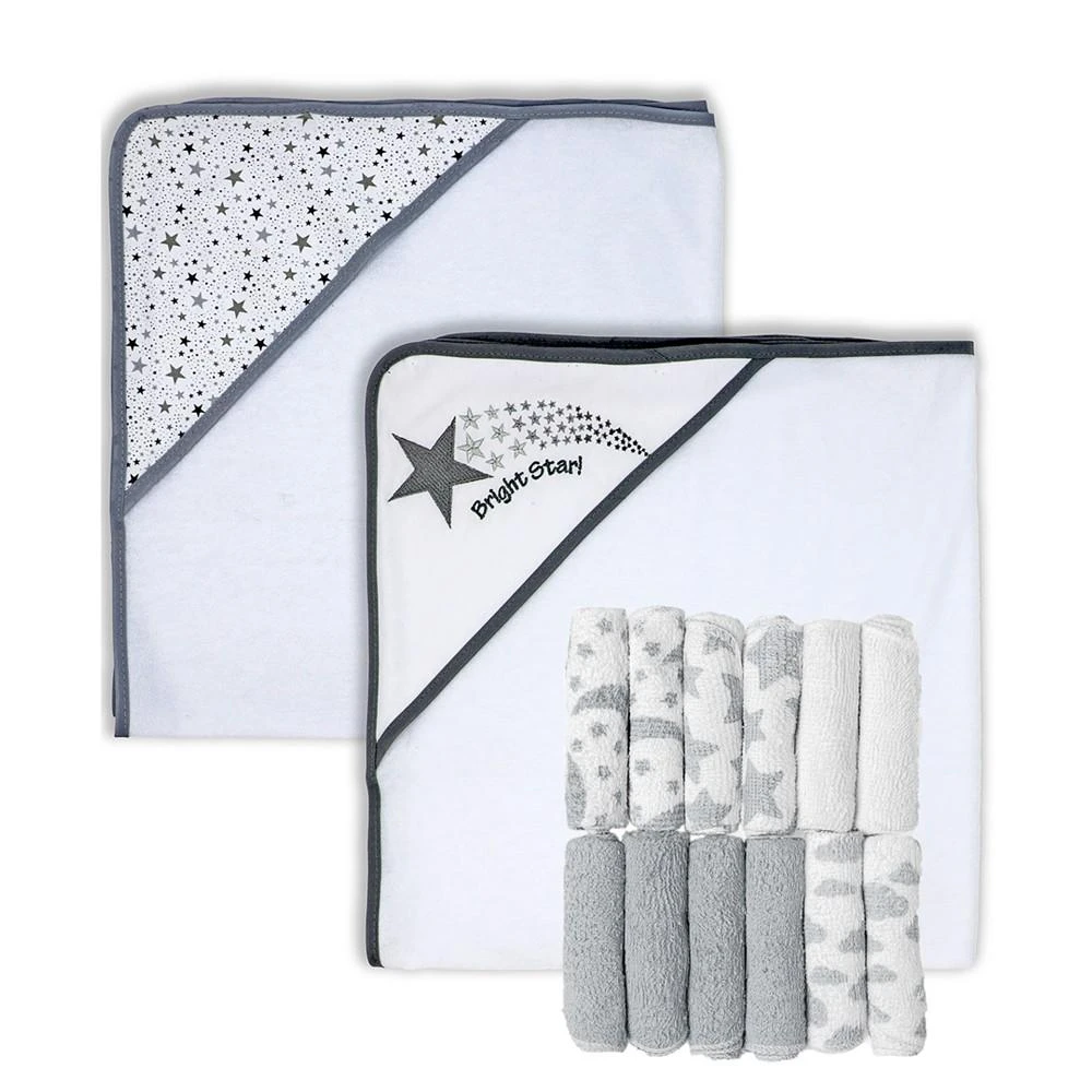 商品Baby Mode|Baby Boys Hooded Towel and Washcloth, 14 Piece Set,价格¥225,第1张图片