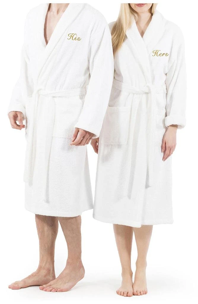 商品Linum Home Textiles|Embroidered 'His' Terry Bathrobe,价格¥640,第1张图片