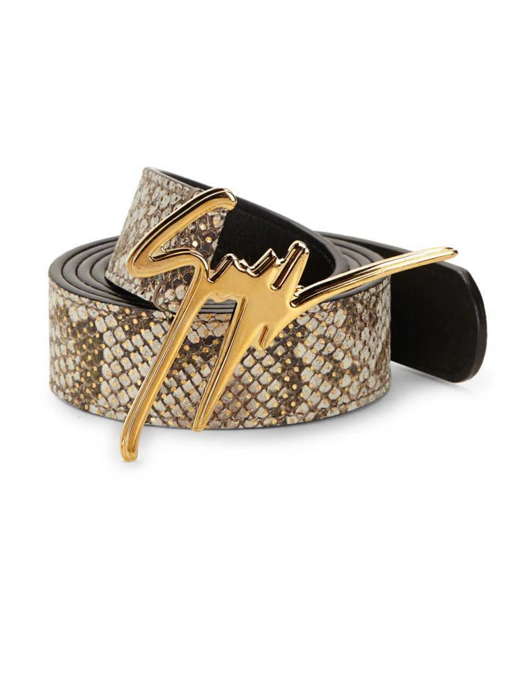商品Giuseppe Zanotti|Signature Logo Leather Belt,价格¥1835,第1张图片