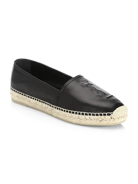商品Yves Saint Laurent|Logo Leather Espadrilles,价格¥4141,第2张图片详细描述