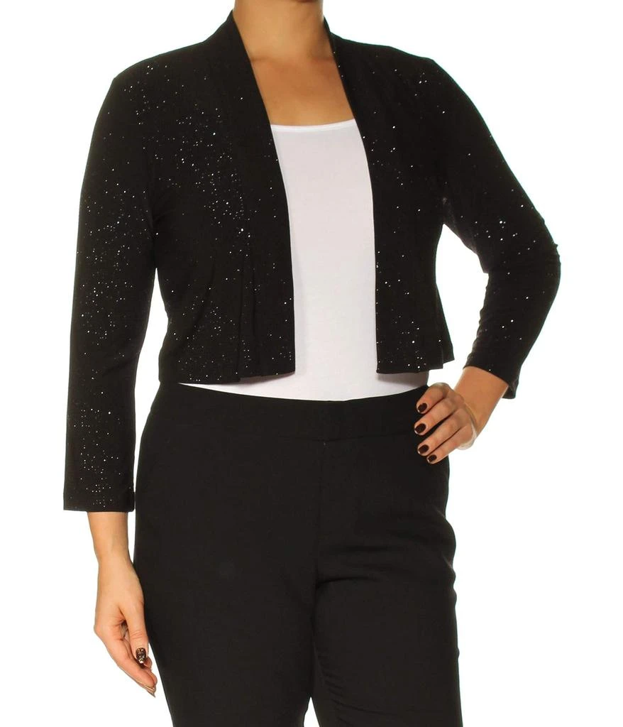 商品Calvin Klein|Three-Quarter-Sleeve Shimmer Shrug,价格¥299,第1张图片