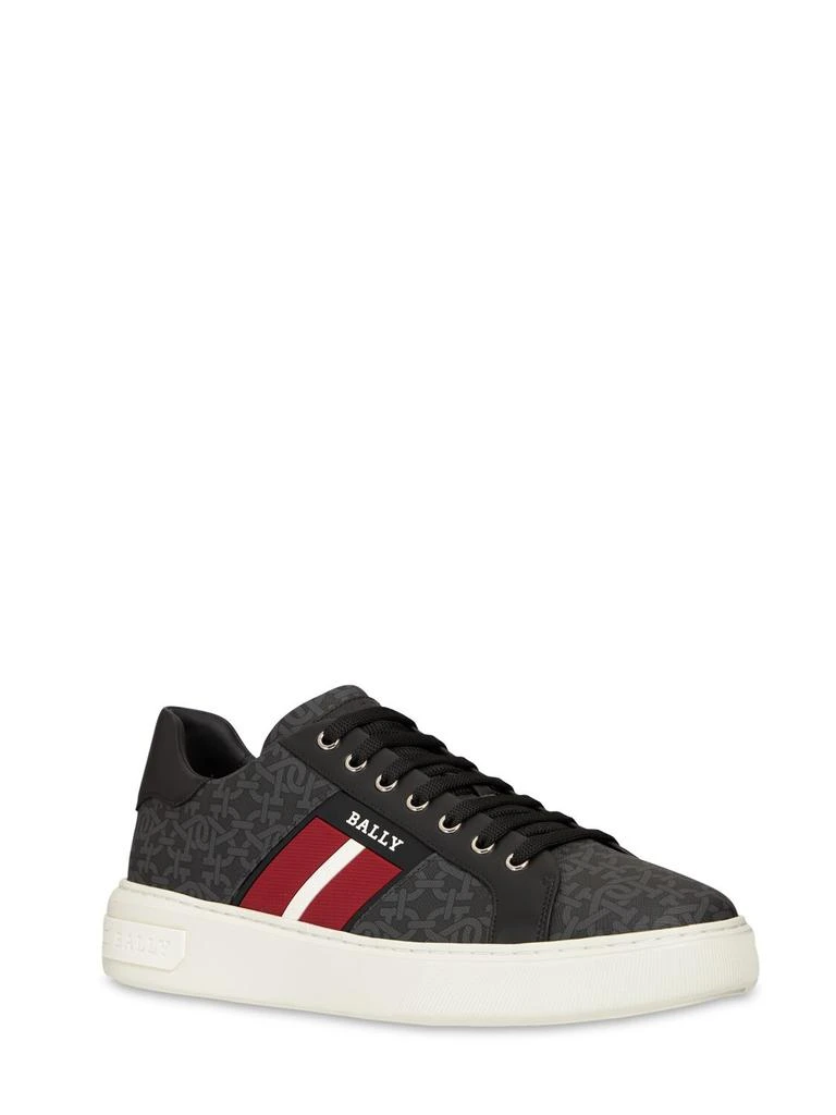 商品Bally|Logo Fabric & Leather Sneakers,价格¥4135,第2张图片详细描述