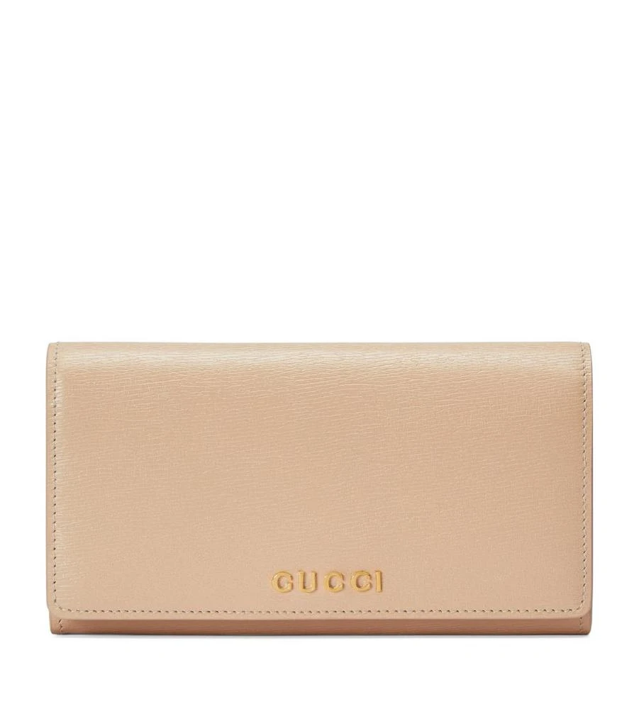 商品Gucci|Leather Continental Wallet,价格¥5396,第1张图片