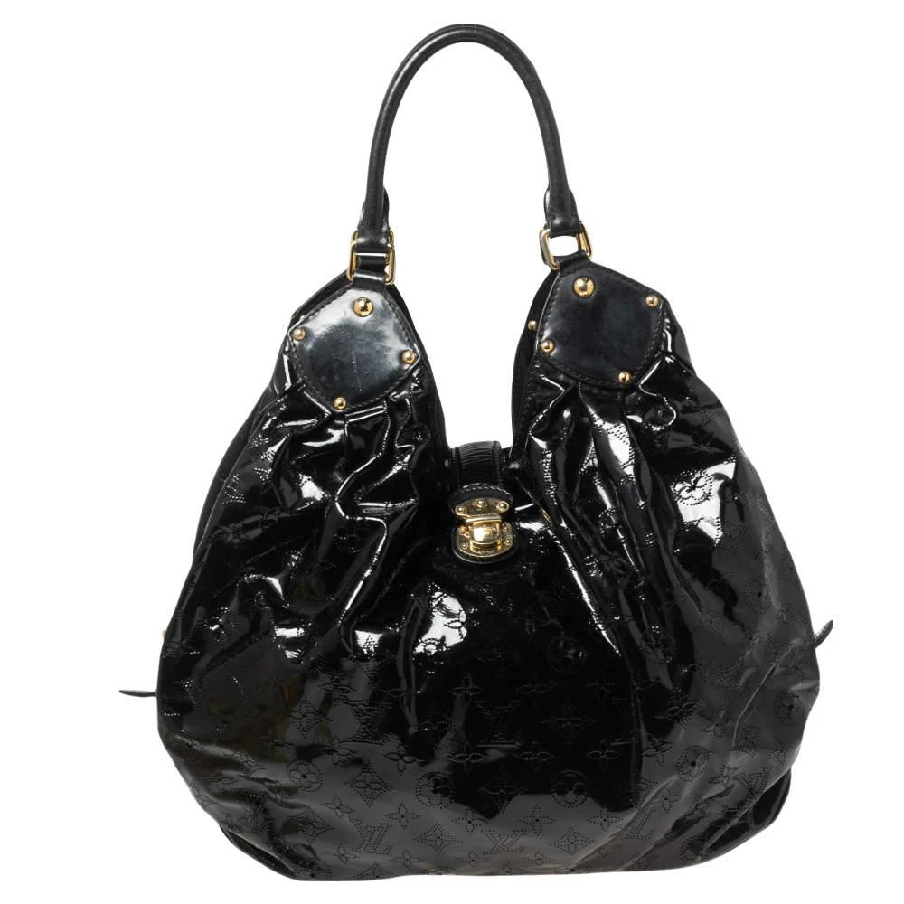 商品[二手商品] Louis Vuitton|Louis Vuitton Black Mahina Patent Leather Limited Edition Surya XL Bag,价格¥6423,第1张图片