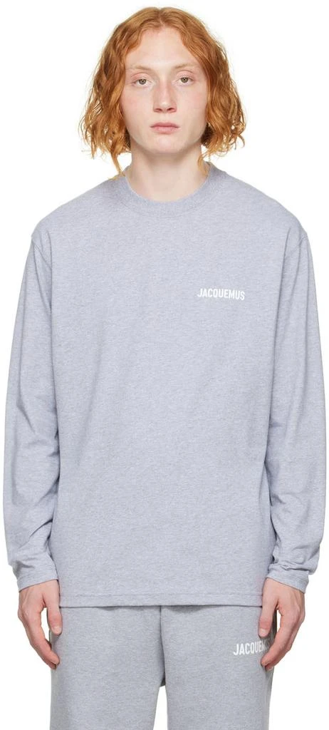 商品Jacquemus|Gray 'Le T-Shirt Manches Longues' Long Sleeve T-Shirt,价格¥623,第1张图片