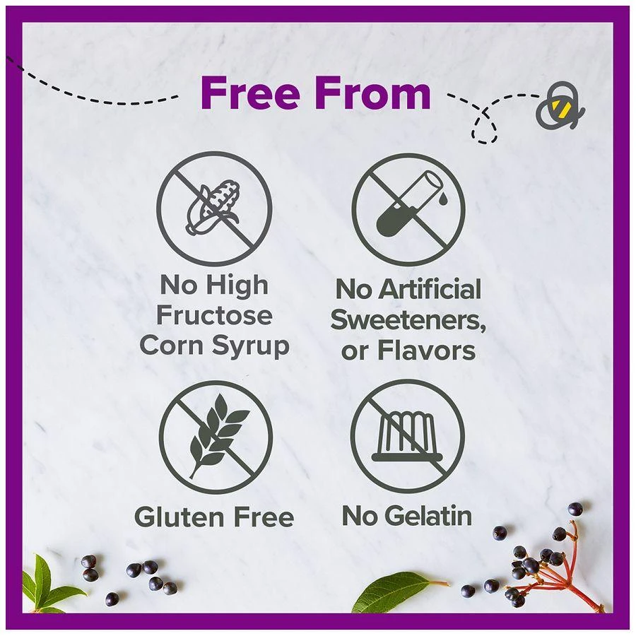 商品ZarBee's Naturals|Daily Immune Support Gummies Berry,价格¥149,第4张图片详细描述