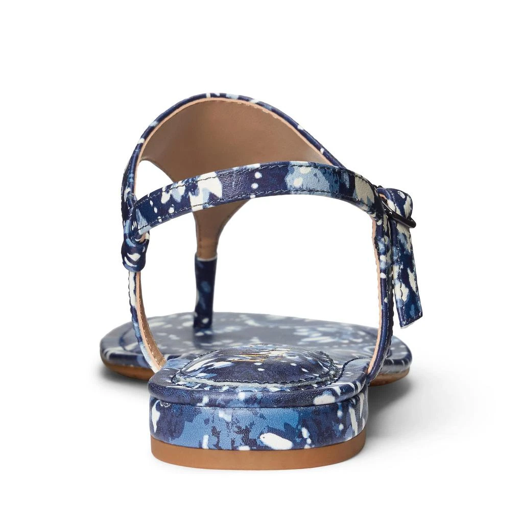 商品Ralph Lauren|Ellington Floral Leather Sandal,价格¥271,第4张图片详细描述