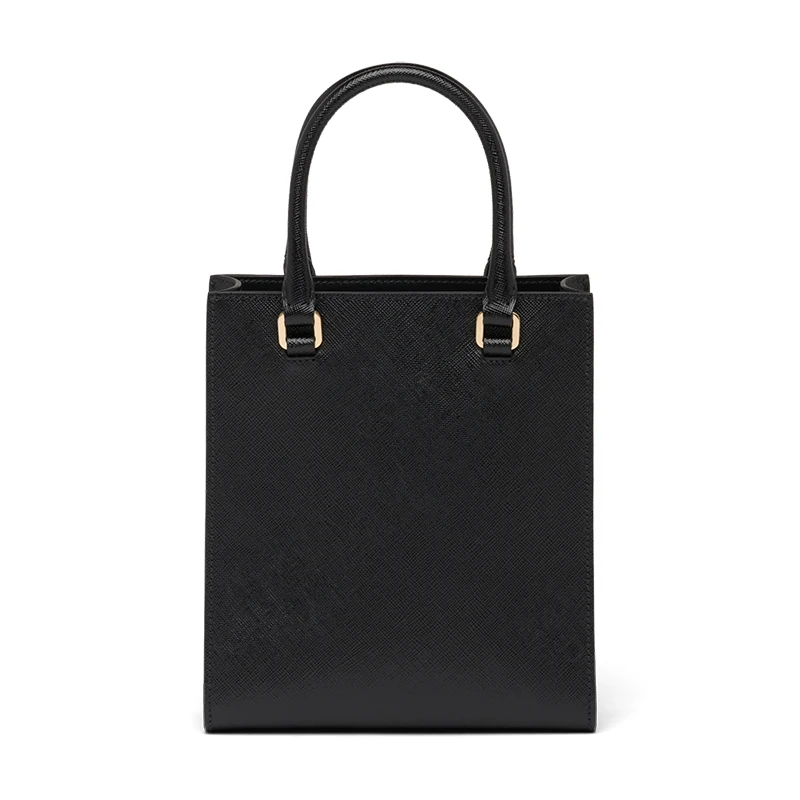 PRADA/普拉达 22新款 女士小号黑色saffiano皮革珐琅徽标拆卸织物肩带单肩手提斜挎包1BA333_NZV_F0002_V_N2A 商品