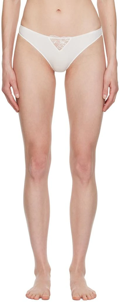 商品Fleur du Mal|White Cutout Thong,价格¥72,第1张图片