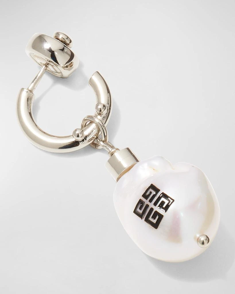 商品Givenchy|x Josh Smith Men's 4G Pearl Hoop Earring,价格¥2483,第3张图片详细描述