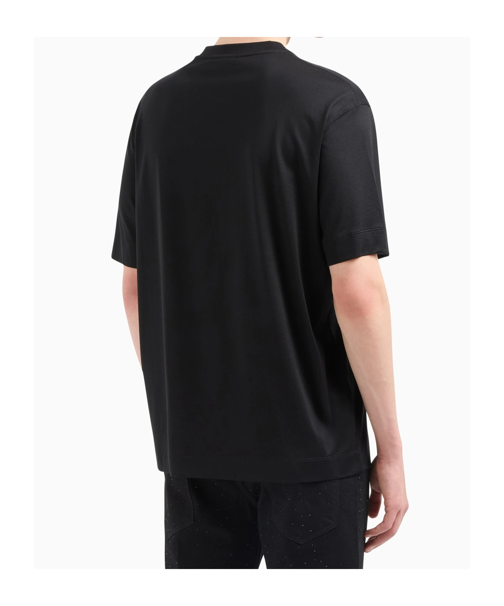 商品【商品预售7天】 Emporio Armani|Emporio Armani 男士T恤 EM001493AF10017UC001 黑色,价格¥1035,第4张图片详细描述