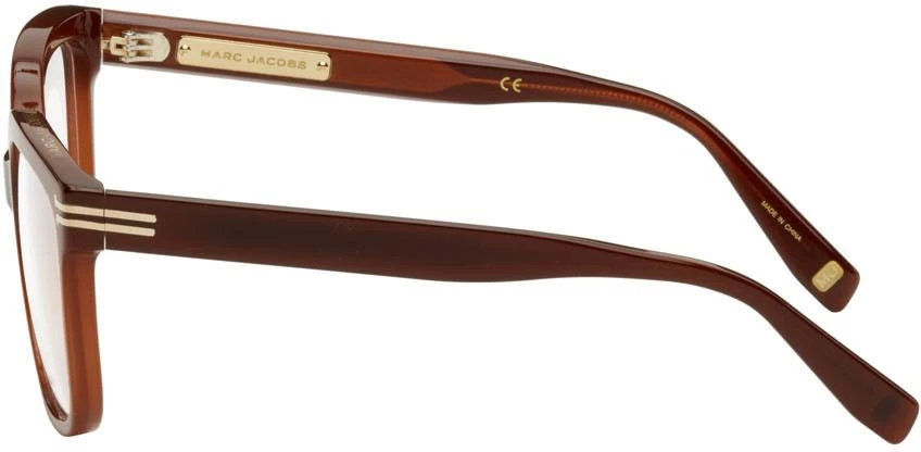 商品Marc Jacobs|Brown Square Glasses,价格¥858,第3张图片详细描述