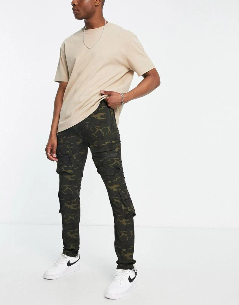 商品American Stitch|American Stitch stretch nylon multi pocket cargo trousers,价格¥370,第1张图片