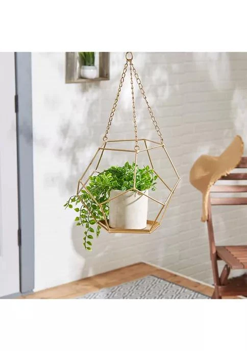 商品Zingz & Thingz|Hanging Geometric Plant Holder 10.5x10.5x9",价格¥418,第4张图片详细描述