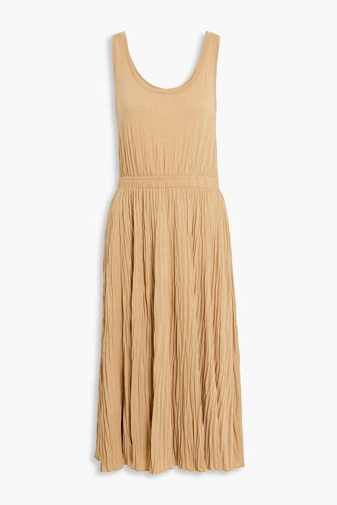 商品Vince|Gathered crinkled-jersey midi dress,价格¥1056,第3张图片详细描述