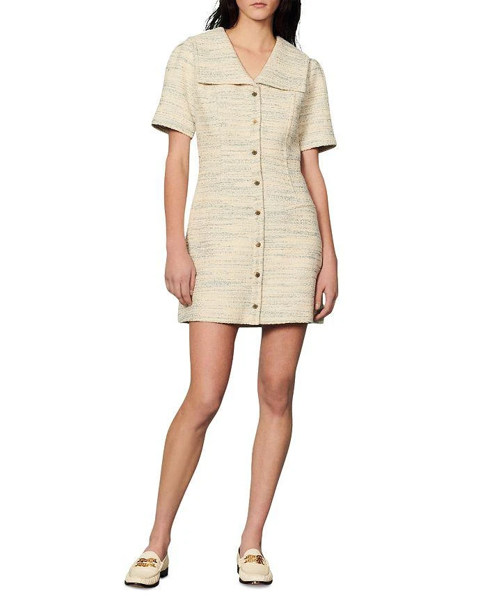 商品Sandro|Bethany Tweed Dress,价格¥1929,第3张图片详细描述