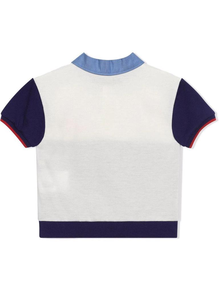 商品Gucci|Gucci Blu Cotton Polo Shirt,价格¥1498,第4张图片详细描述