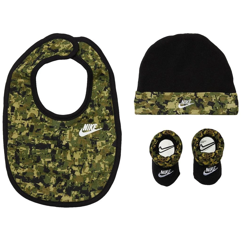 商品NIKE|Digi Camo Hat Bib Bootie Set (Infant),价格¥115,第1张图片