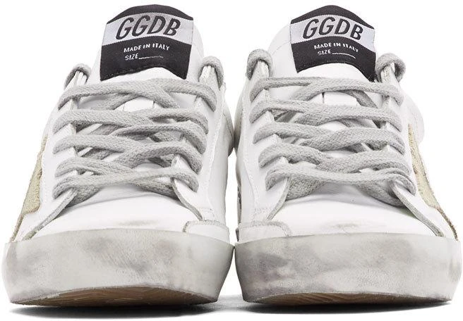 商品Golden Goose|SSENSE Exclusive White & Pink Superstar Sneakers,价格¥4816,第2张图片详细描述