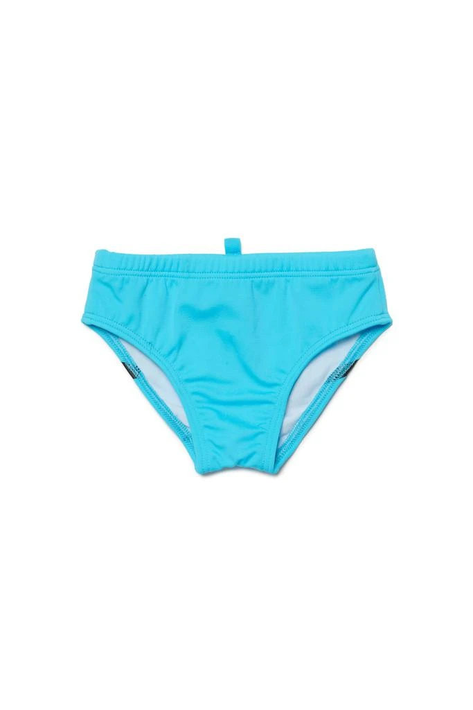 商品DSQUARED2|D2m92b-icon Sw Panties Dsquared Blue Brief Swimming Costume With Maxi-logo Icon,价格¥527,第1张图片