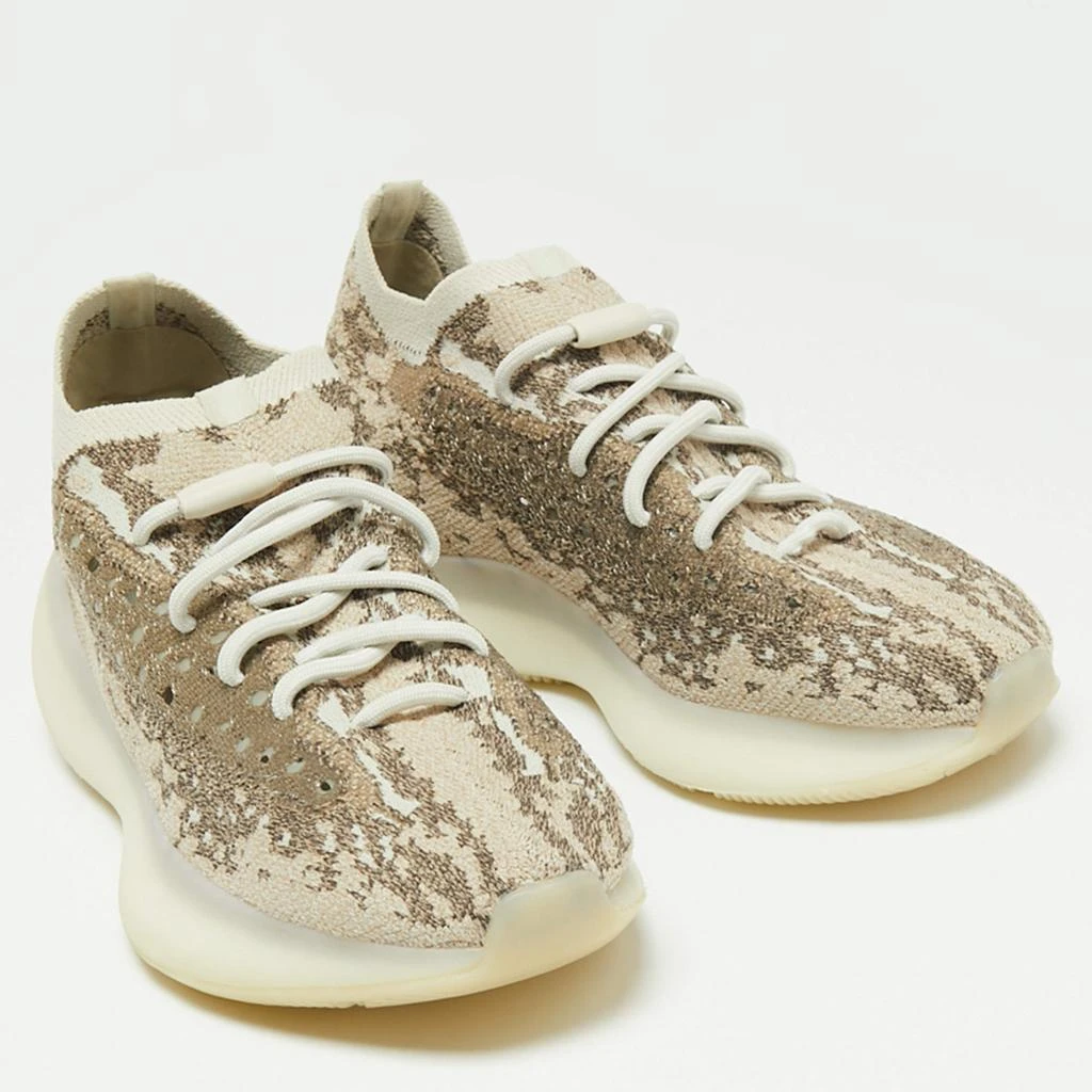 商品YEEZY|Yeezy x Adidas Beige/Brown Knit Fabric Yeezy Boost 380 Pyrite Sneakers Size 41 1/3,价格¥2993,第4张图片详细描述