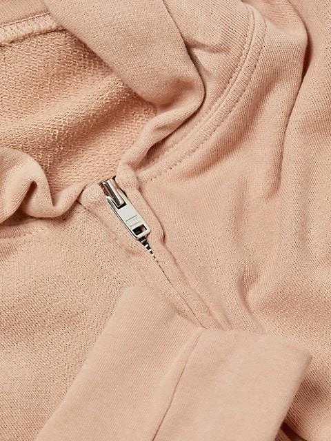 Zip-Up Cropped Terry Cotton Hoodie 商品