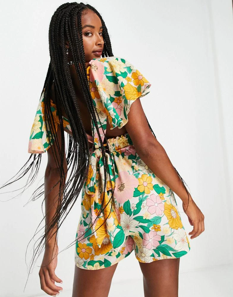 商品Topshop|Topshop 70s floral playsuit,价格¥163,第2张图片详细描述
