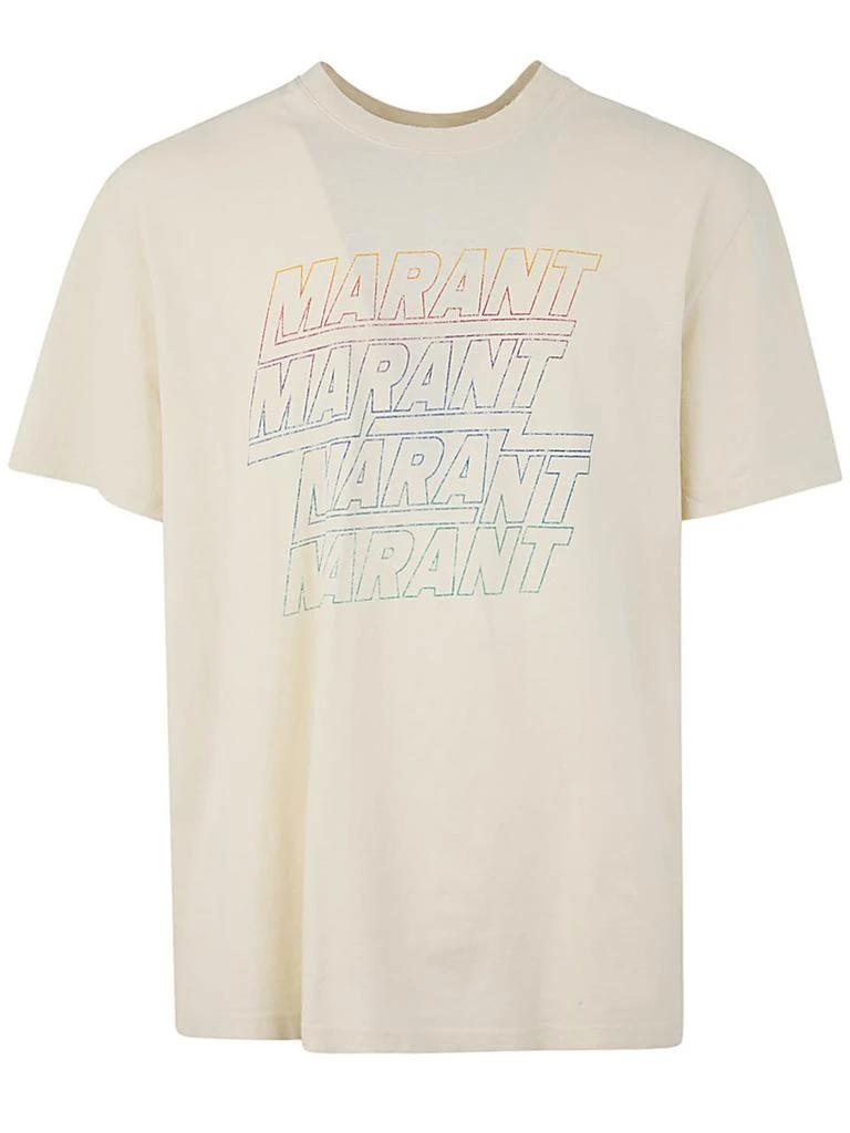 商品Isabel Marant|Isabel Marant Hugo Logo Printed Crewneck T-Shirt,价格¥954,第1张图片