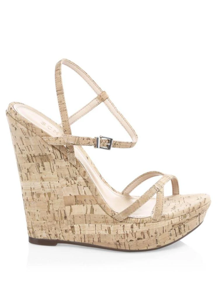 商品Schutz|Schutz - Auria Platform Cork Wedge Sandals,价格¥543,第5张图片详细描述