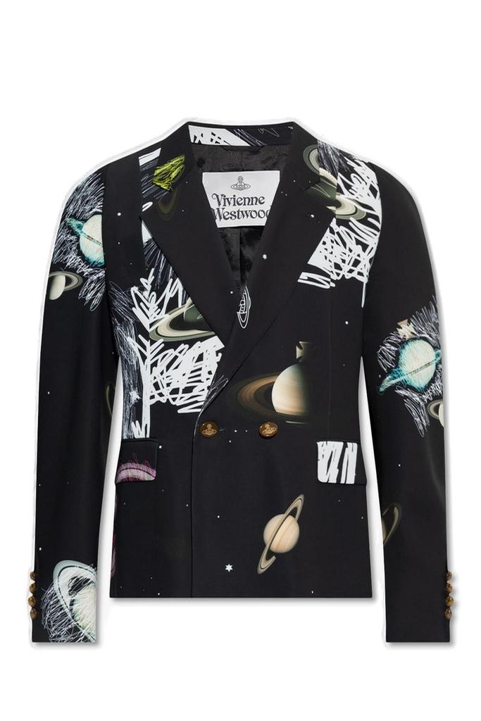 Vivienne Westwood Galaxy Printed Double Breasted Blazer商品第1张图片规格展示
