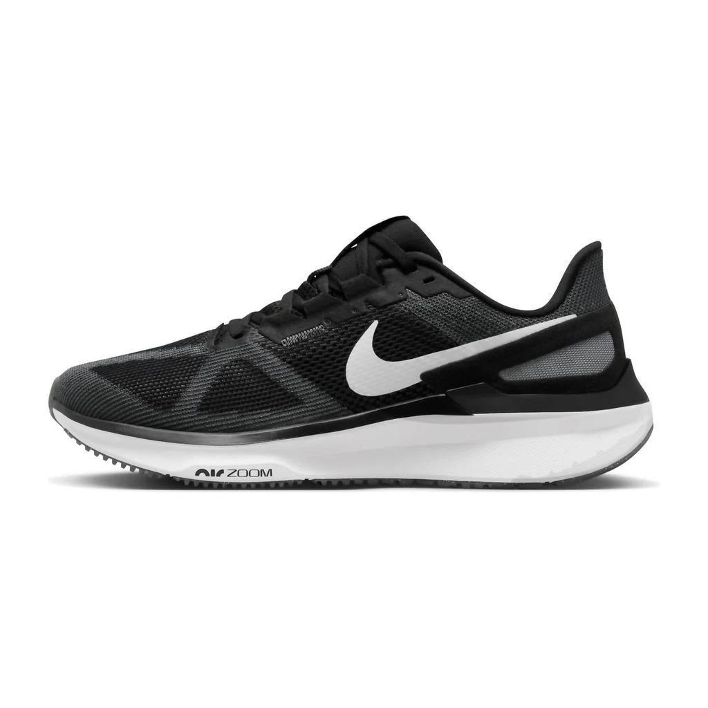 商品NIKE|Men's Structure 25 Road Running Shoes In Black/white/dark Grey,价格¥1021,第2张图片详细描述