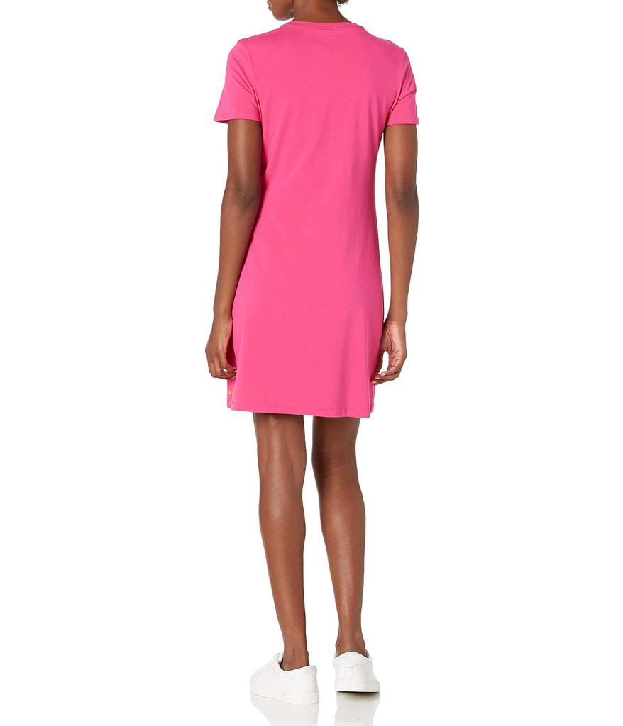 Women's Short Sleeve T-Shirt Dress with Ck Logo商品第2张图片规格展示
