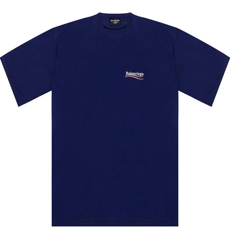商品Balenciaga|Balenciaga Political Campaign Logo Printed Crewneck T-Shirt,价格¥3951,第1张图片