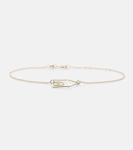 商品Aliita|9kt gold bracelet with diamond,价格¥2972,第1张图片