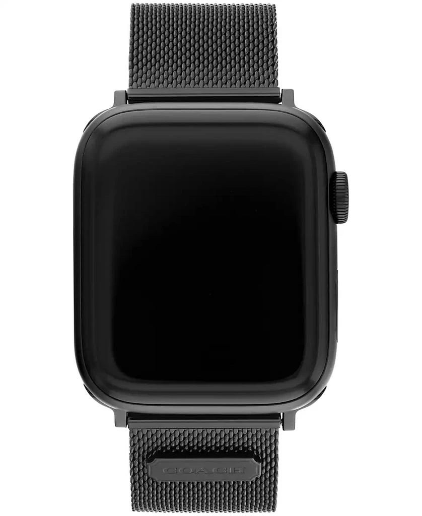 商品Coach|Black Stainless Steel Mesh Bracelet for Apple Watch® 42/44/45mm,价格¥718,第1张图片