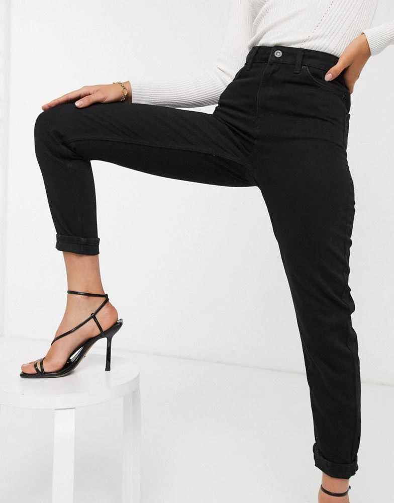 商品Topshop|Topshop mom jeans in black,价格¥194,第3张图片详细描述