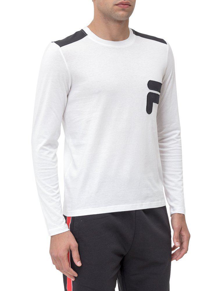 商品Fila|Fila Logo Patch Long Sleeve Shirt,价格¥288,第1张图片