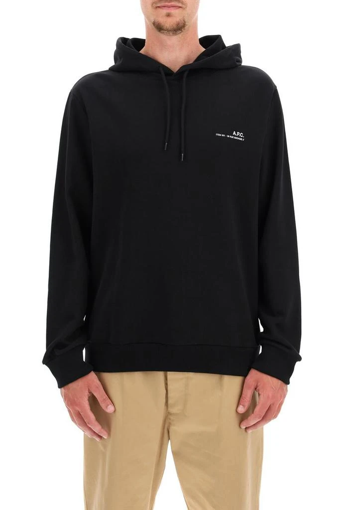 商品A.P.C.|A.p.c. item 001 logo print hoodie,价格¥1105,第2张图片详细描述