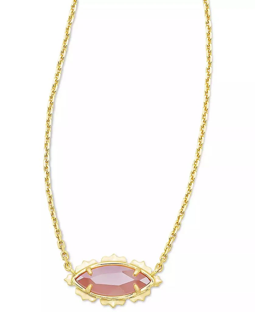 商品Kendra Scott|14k Gold-Plate Mother of Pearl Marquise Pendant Necklace, 16" + 3" extender,价格¥502,第1张图片