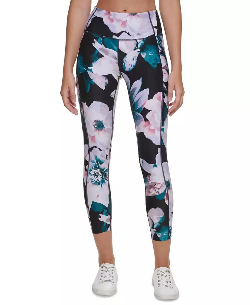 商品Calvin Klein|Printed High-Waist 7/8 Length Leggings,价格¥133,第5张图片详细描述