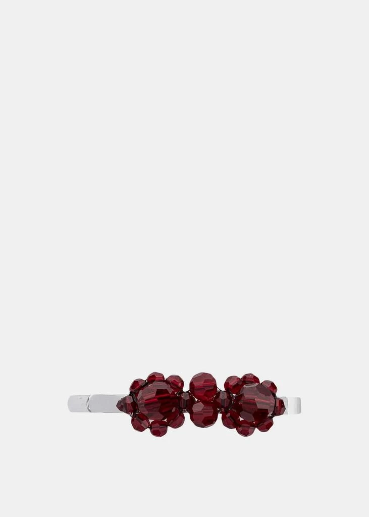 商品Simone Rocha|Simone Rocha Mini Red Flower Hair Clip,价格¥506,第1张图片