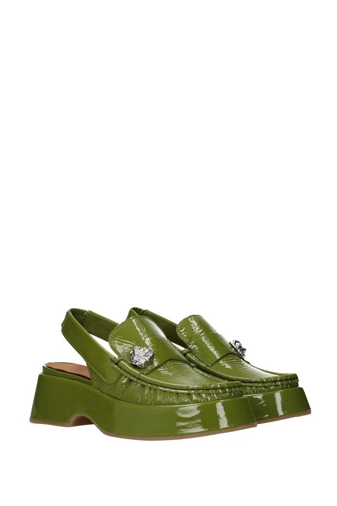 商品Ganni|Sandals Patent Leather Green Kiwi,价格¥1605,第2张图片详细描述