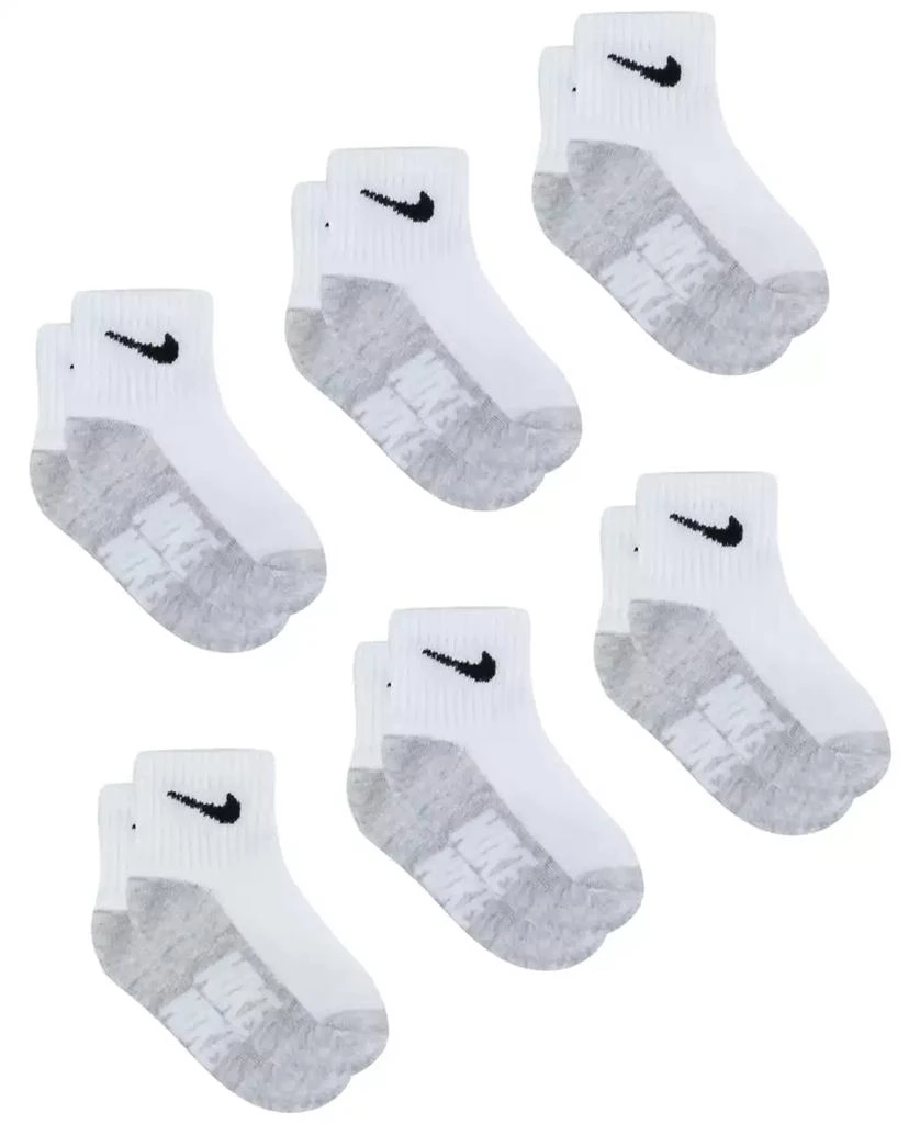 商品NIKE|Baby and Toddler Boys or Girls Multi Logo Socks, Pack of 6,价格¥114,第2张图片详细描述