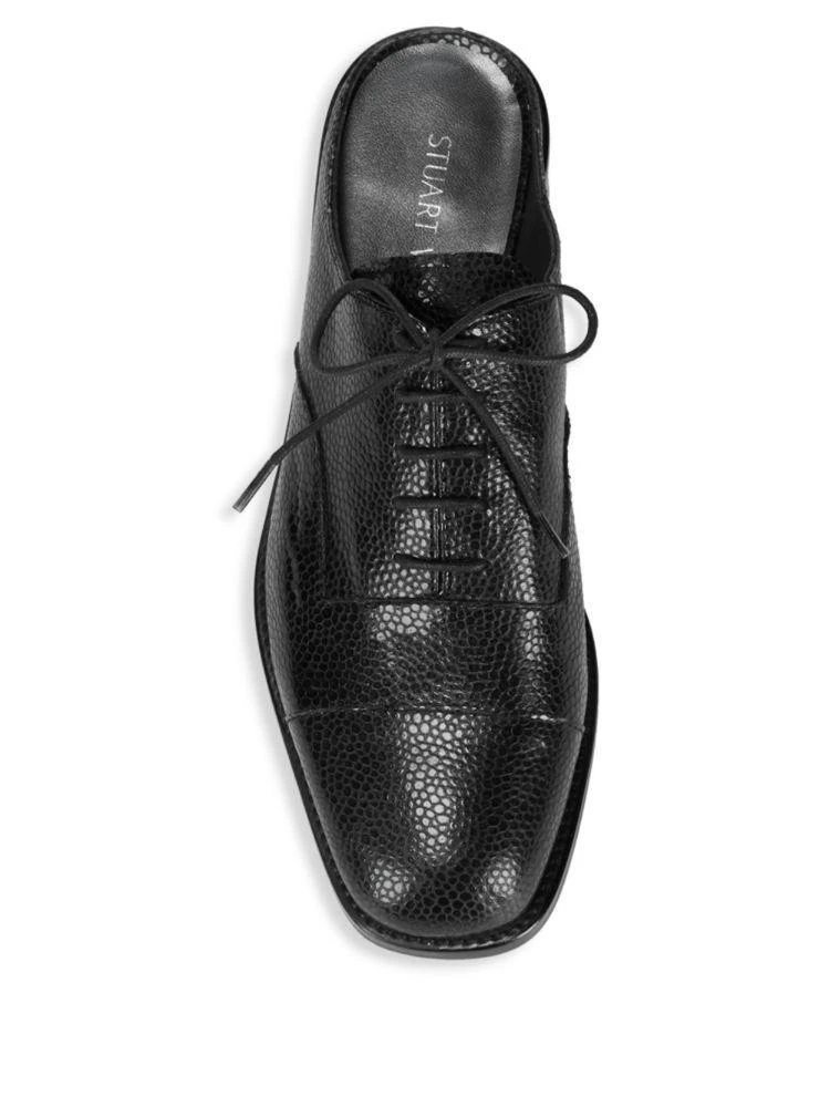 商品Stuart Weitzman|Half Days Leather Backless Shoes,价格¥1183,第4张图片详细描述