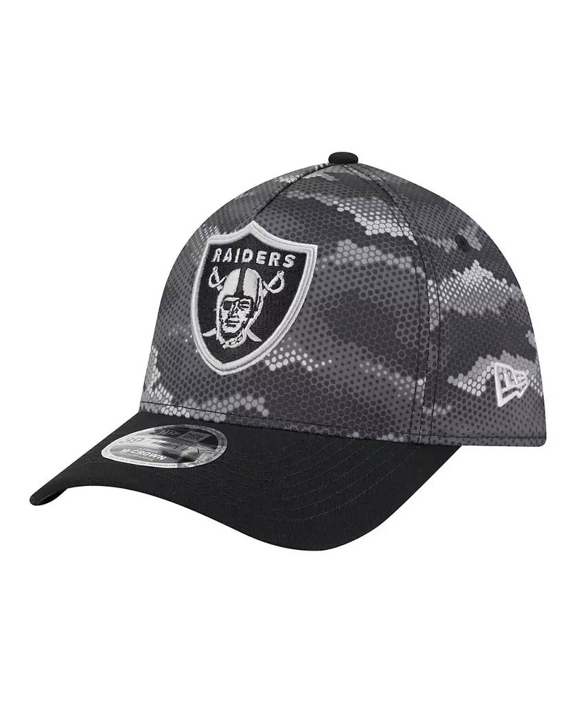 Boné Las Vegas Raiders Camuflado Preto A-Frame 39THIRTY Flex para homem image 2