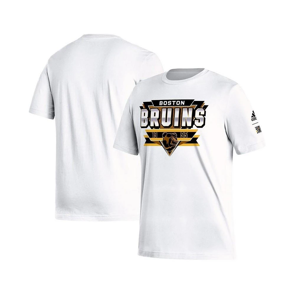 商品Adidas|Men's White Boston Bruins Reverse Retro 2.0 Fresh Playmaker T-shirt,价格¥210,第1张图片
