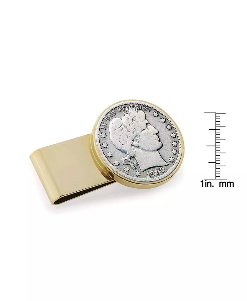 商品American Coin Treasures|Men's Silver Barber Half Dollar Stainless Steel Coin Money Clip,价格¥598,第2张图片详细描述