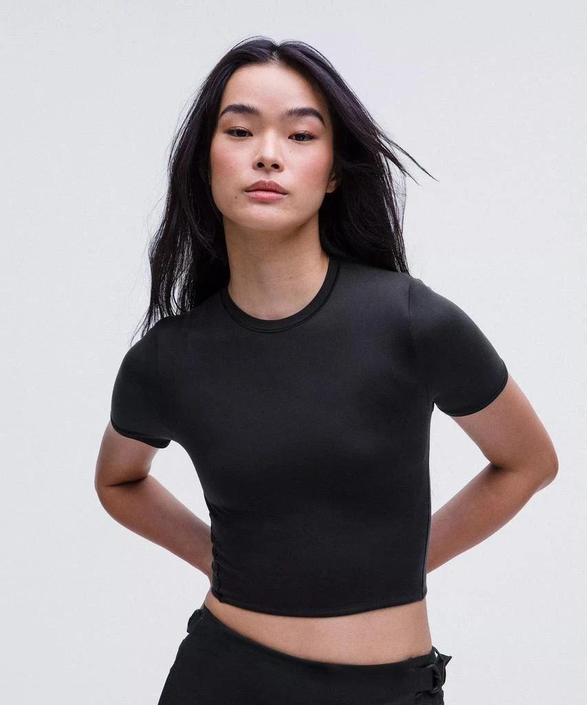 商品Lululemon|Wundermost Ultra-Soft Nulu Crewneck Cropped T-Shirt,价格¥372,第1张图片