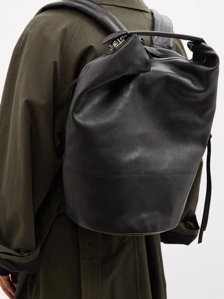 商品Lemaire|Grained-leather backpack,价格¥10944,第3张图片详细描述